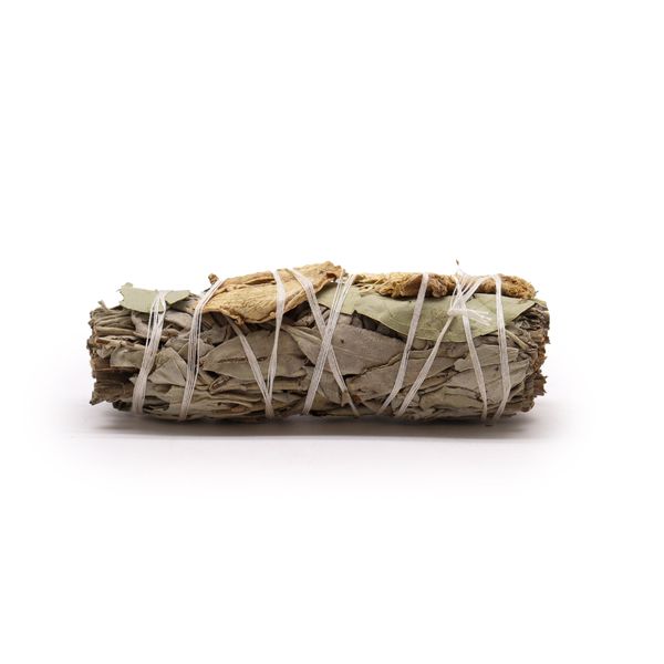 Batonnets de Sauge avec Emballage Kraft - Sauge Blanche, Eucalyptus et Gingembre