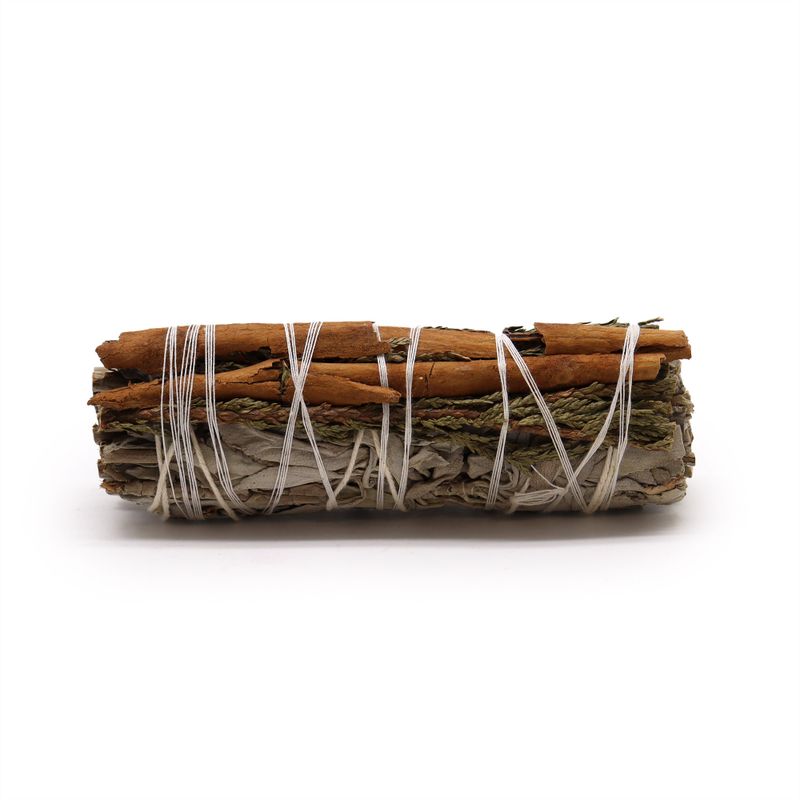 Batonnets de Sauge avec Emballage Kraft - Sauge Blanche, Cèdre et Cannelle