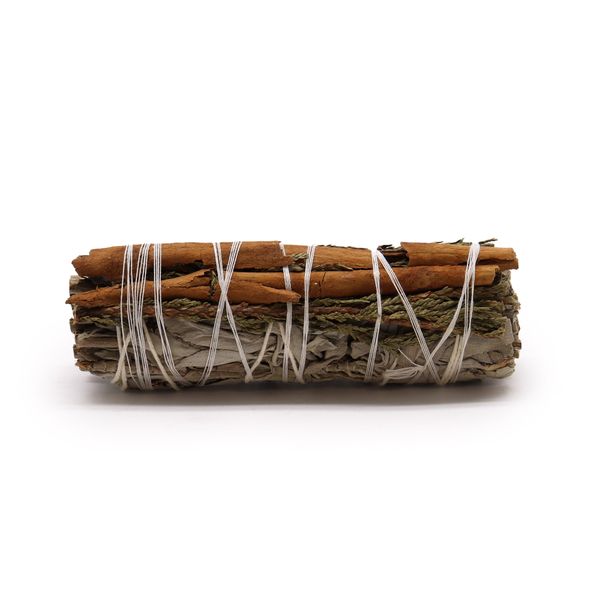 Batonnets de Sauge avec Emballage Kraft - Sauge Blanche, Cèdre et Cannelle