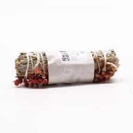 Batonnets de Sauge avec Emballage Kraft - Sauge Blanche et Graine de Faux-Poivrier
