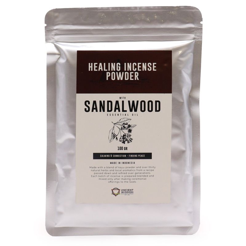 Poudre d'Encens de Guérison - Bois de Santal 100 g
