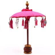Parasol de Bali de Décoration Intérieur - Coton - Rose - 40cm