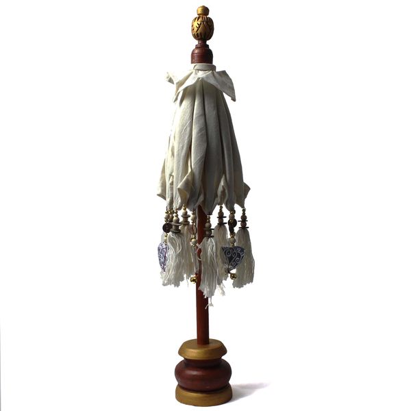 Parasol de Bali de Décoration Intérieur - Toile - Naturel - 40cm