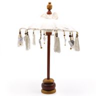 Parasol de Bali de Décoration Intérieur - Toile - Naturel - 40cm