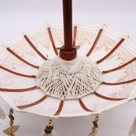 Parasol de Bali de Décoration Intérieur - Toile - Naturel - 40cm