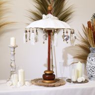 Parasol de Bali de Décoration Intérieur - Toile - Naturel - 40cm
