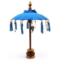 Parasol de Bali de Décoration Intérieur - Coton - Turquoise - 40cm