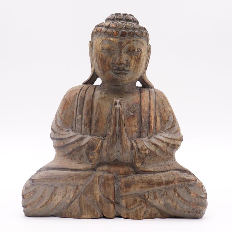 Ensemble Bouddha Feng Shui - Hamsa - Gris