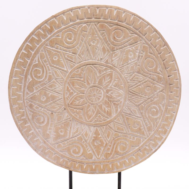 Ensemble Bouddha Feng Shui - Mandala Classique - Naturel