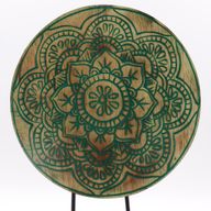 Ensemble Bouddha Feng Shui - Mandala - Vert
