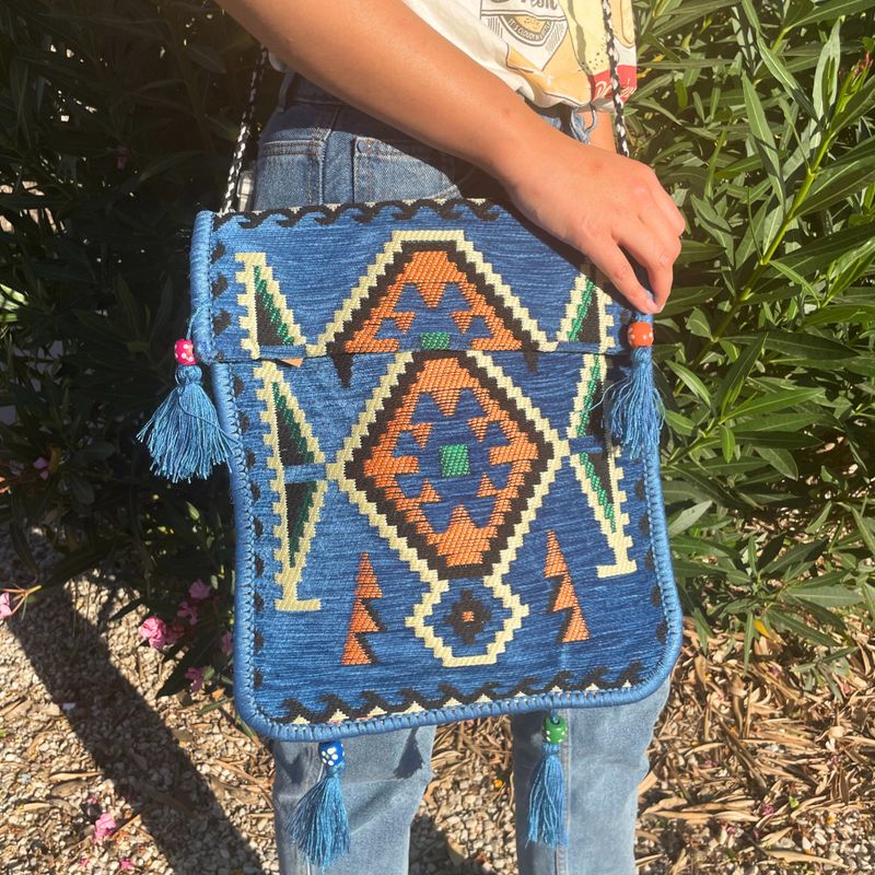 Sac Kilim - Bleu