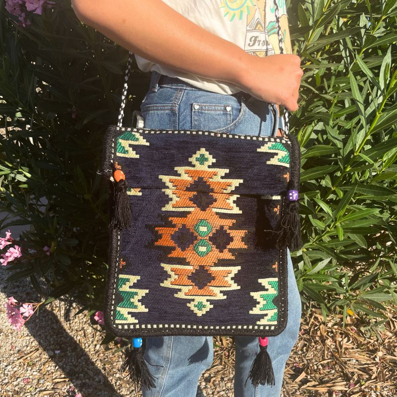Sac Kilim - Bleu Foncé