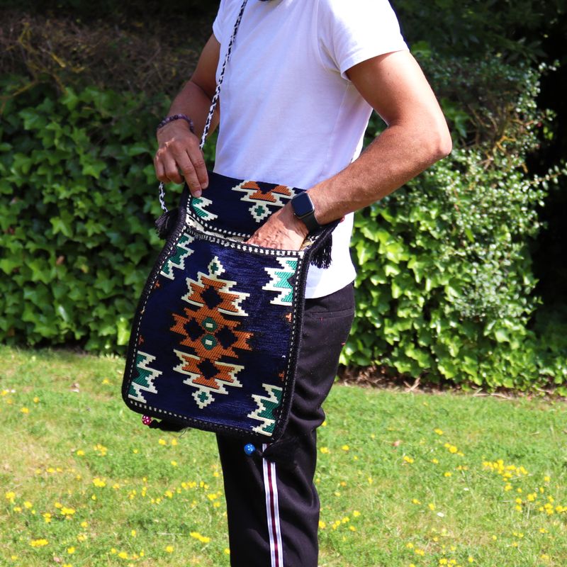 Sac Kilim - Bleu Foncé