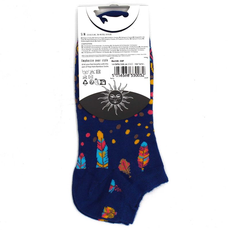 S/M Chaussettes Basses en Bambou Hop Hare (36-40) - Plumes Indiennes
