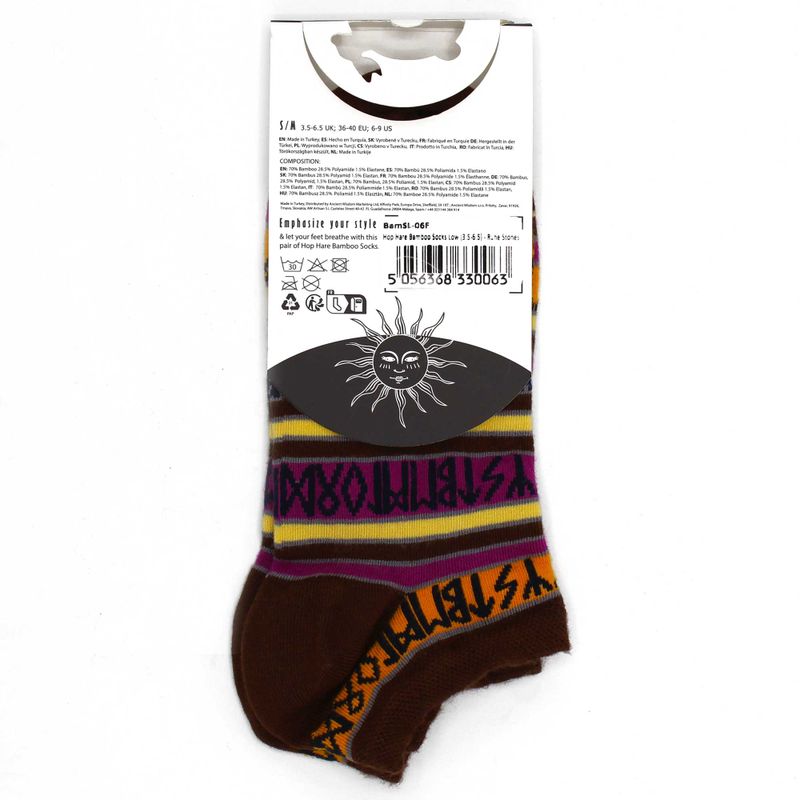 S/M Chaussettes Basses en Bambou Hop Hare (36-40) - Pierres Runiques