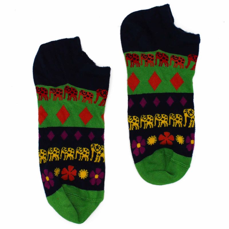 S/M Chaussettes Basses en Bambou Hop Hare (36-40) - Éléphants Chanceux