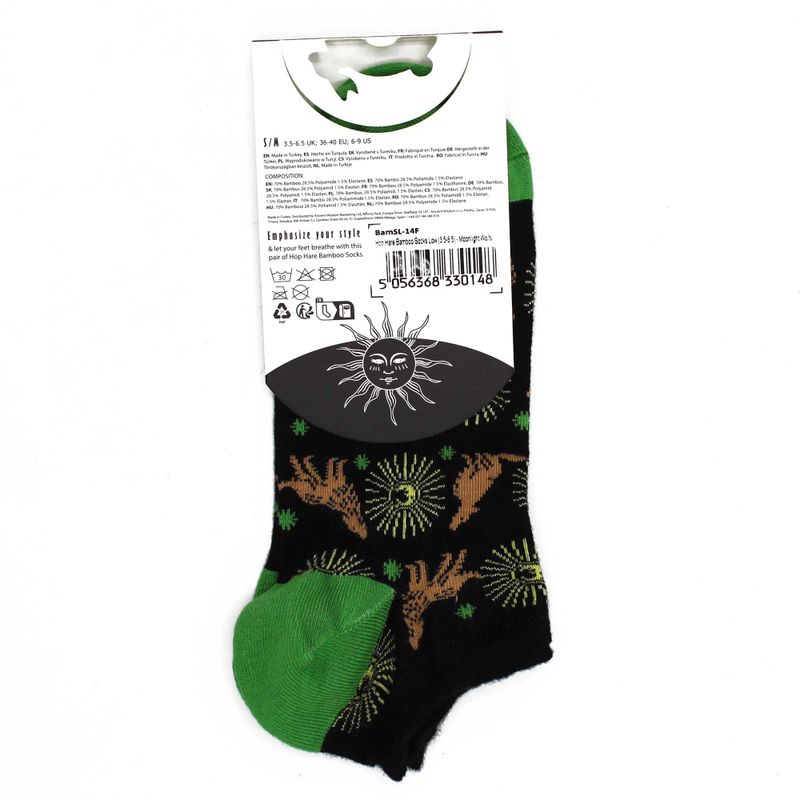 S/M Chaussettes Basses en Bambou Hop Hare (36-40) - Loups au Clair de Lune