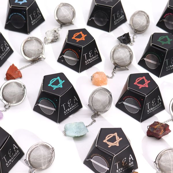 Filtre Infuseur à Thé avec Gemme - Quartz de Roche