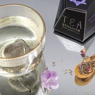 Filtre Infuseur à Thé avec Gemme - Grappe d'Améthyste