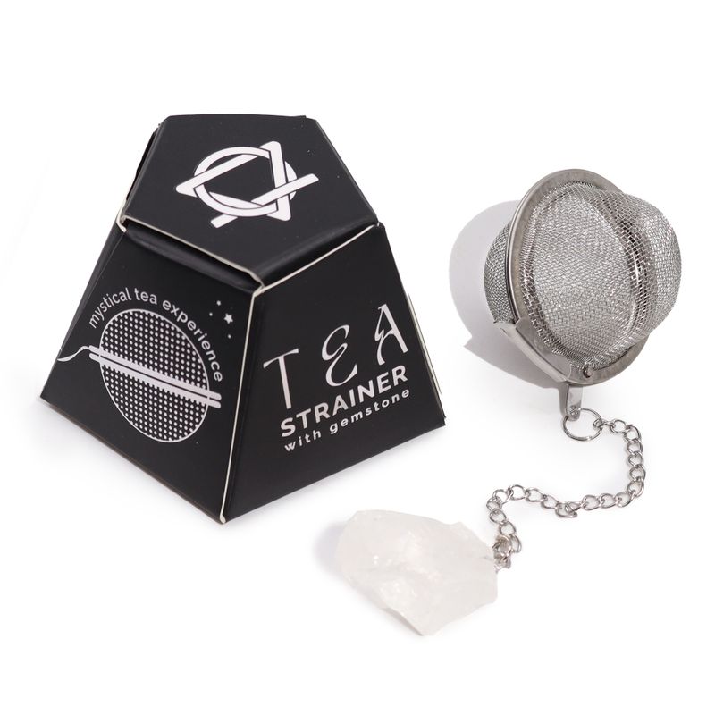 Filtre Infuseur à Thé avec Gemme - Quartz de Roche