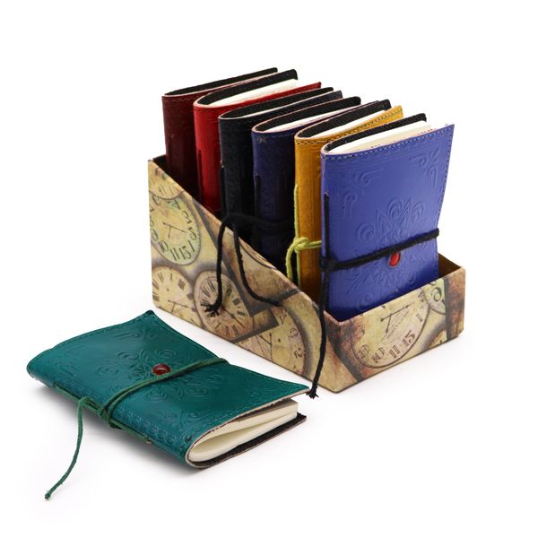 Assortiment de cahiers Chakra avec pierres précieuses 9x13 cm (pack de présentation)