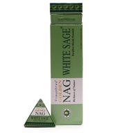 Cône d'Encens à flux inversé - Sauge Blanche 42g Jumbo Golden Nag