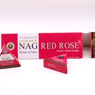 Cône d'Encens à flux inversé - Rose Rouge 42g Jumbo Golden Nag
