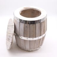 Tabouret Tonneau de Bière - Blanchi
