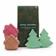 Coffret Cadeau de Noël de Bombes de Bain - Ville de Pain d'Épice