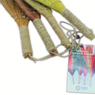 Ensemble 4 - Balai long Pampas - Couleurs naturelles