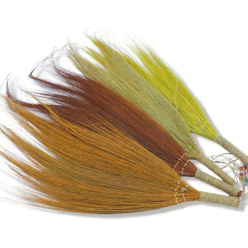 Ensemble 4 - Balai long Pampas - Couleurs naturelles
