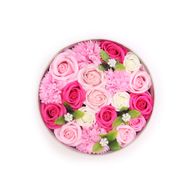 Boîte Ronde - Naissance - Roses