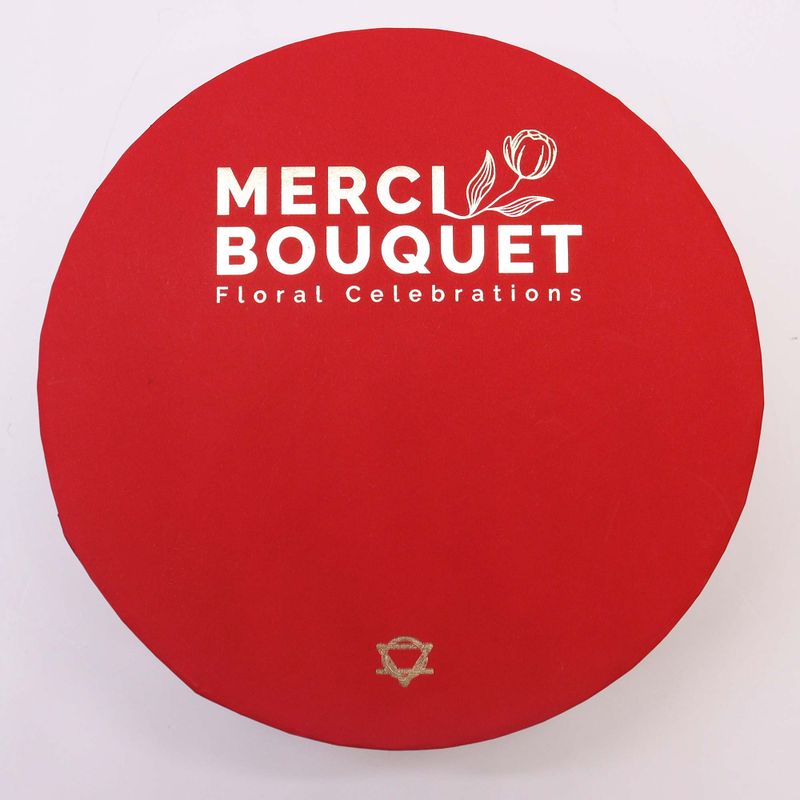Boîte Ronde - Roses Rouge Classiques