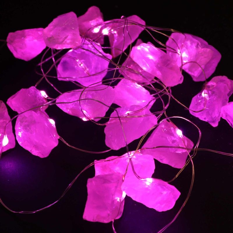 Lumières d’enchantement de pierres précieuses - Quartz rose