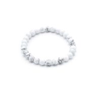 Bracelet de Manifestation en Gemmes - Jaspe Blanc - Paix