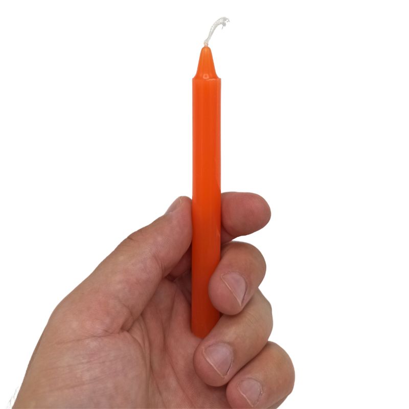 Bougies Magiques Ésotériques (pack de 12) - Orange - Chakra Sacré