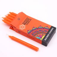 Bougies Magiques Ésotériques (pack de 12) - Orange - Chakra Sacré
