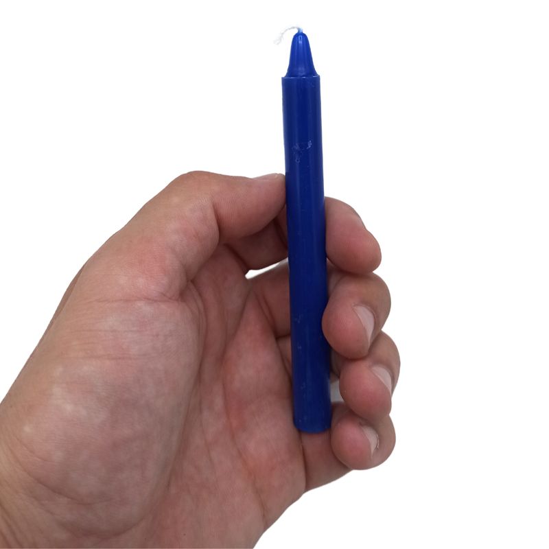 Bougies Magiques Ésotériques (pack de 12) - Bleu Foncé - Chakra Troisième Oeil