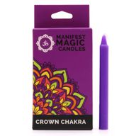 Bougies Magiques Ésotériques (pack de 12) - Violet - Chakra Couronne