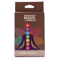 Bougies Magiques Ésotériques Sept Charkra (pack de 7)