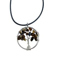Pendentif Arbre de Vie - Oeil de Tigre