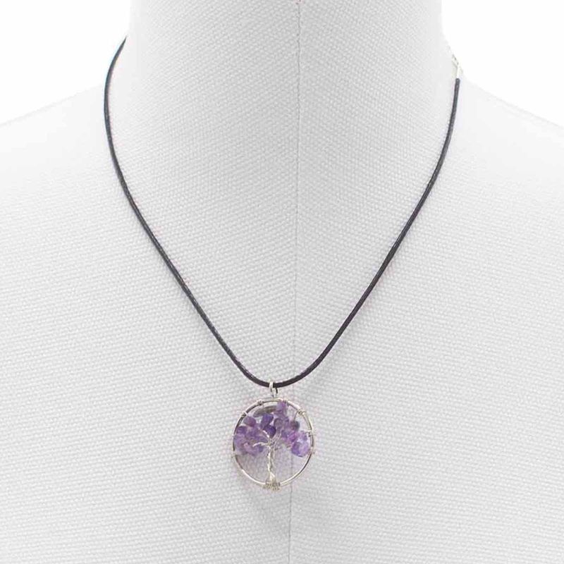 Pendentif Arbre de Vie - Améthyste