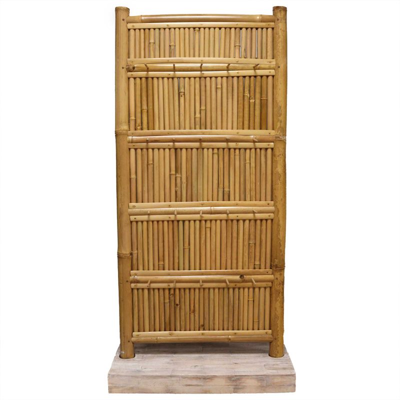 Présentoir Haut en Bambou 30 Piquets - 140x71cm