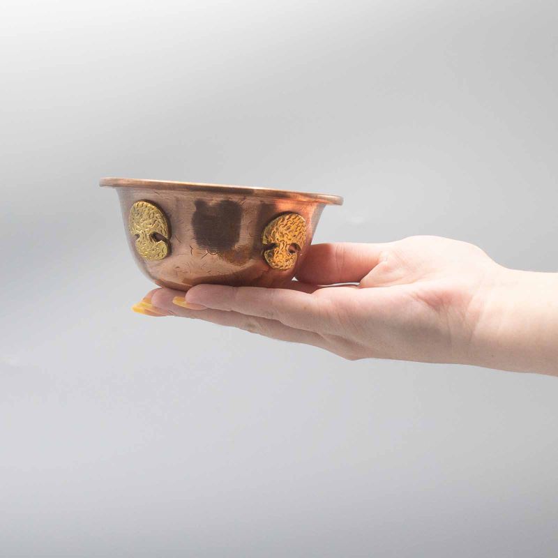 Bol Rituel en Cuivre avec Arbre de Vie 12x5cm