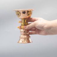Gobelet Rituel en Cuivre avec Arbre de Vie 10x15cm