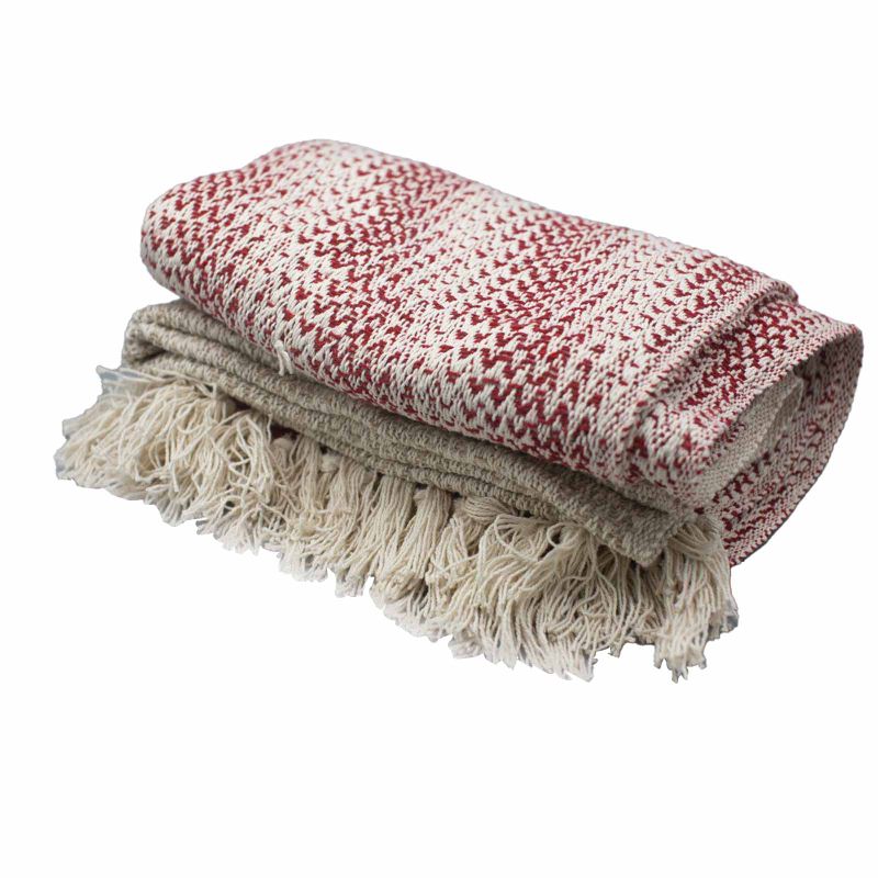 Plaid Confort Boho - 125x150cm - Rubis Bicolore