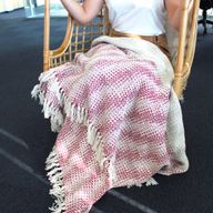 Plaid Confort Boho - 125x150cm - Rubis Bicolore