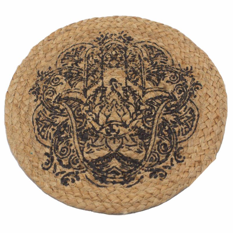 Set de Table Naturel - Jute - Impression Hamsa