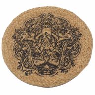 Set de Table Naturel - Jute - Impression Hamsa