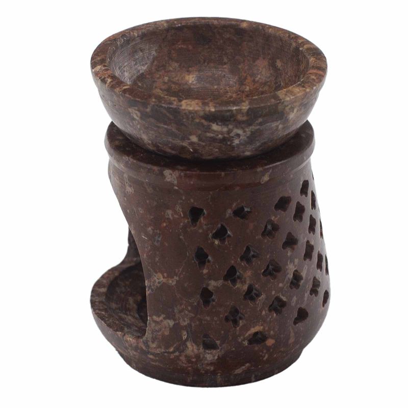 Petit Brûleur à Huile en Stéatite 8cm - Classique